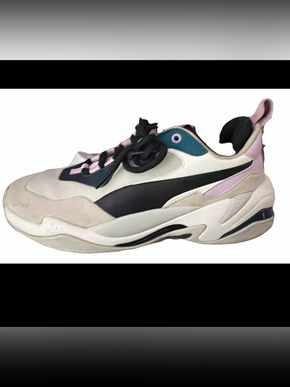 PUMA Womens Thunder Rive Droite Deep Lagoon Gray Athletic Shoes Sneakers Sz 8.5